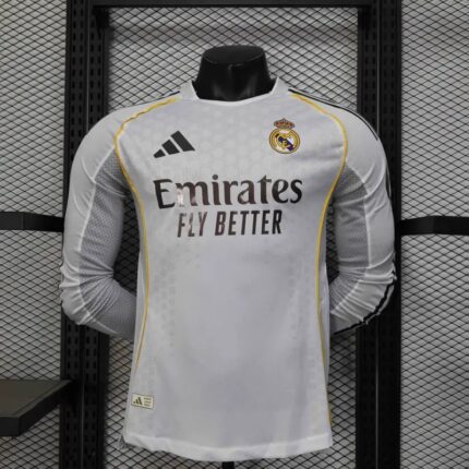 Real Madrid Home Jersey 25/26 Full Sleeves (Player version)